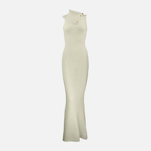 White Women Kith Asta Resort Holly Dress | 8475-ZMYVC