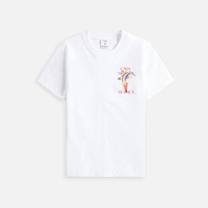 White Women Kith Casablanca Nature Teacher T-Shirt | 1529-WAMGZ