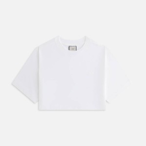 White Women Kith Fei Cropped T-Shirt | 0286-NOIVF