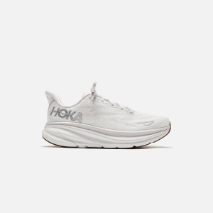White Women Kith Hoka WMNS Clifton 9 Sneakers | 0618-TMXSO