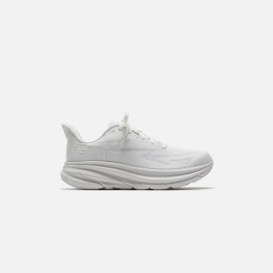 White Women Kith Hoka WMNS Clifton 9 Sneakers | 2963-RABSL