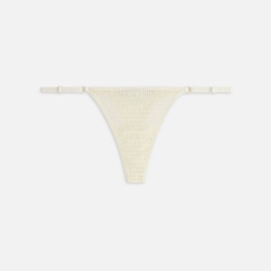 White Women Kith Mesh Adjustable Thong Underwear | 1098-NCLBU