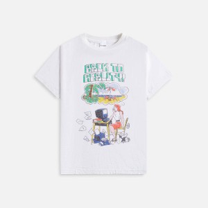 White Women Kith ReDone Back to Reality Classic T-Shirt | 9850-HOAJF