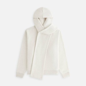 White Women Kith Sedo Scarf Hoodie | 5280-LYIPS