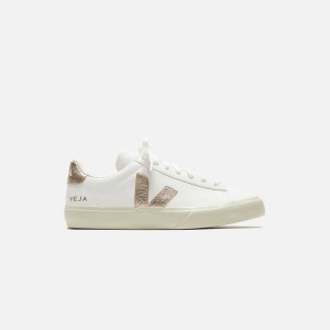 White Women Kith Veja WMNS Campo Canvas Sneakers | 9137-TFGIN