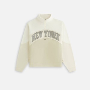 White Women Kith for the New York Knicks Hunter III Panelled Quarter Zip Sweatshirts | 7286-SRMPV
