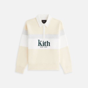 White / Beige Women Kith Emery New York Rugby Sweaters | 1804-MULRI
