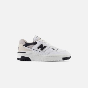 White / Black Kids' Kith New Balance GS 550 Sneakers | 4916-OSWKD