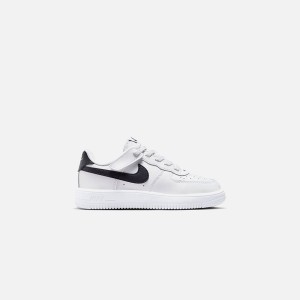 White / Black Kids' Kith Nike PS Force 1 Low Easyon Sneakers | 0956-FKWXT