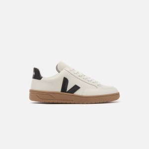 White / Black Men Kith Veja V-12 Sneakers | 0372-DACUR