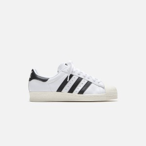White / Black Men Kith adidas Originals Superstar 82 Sneakers | 7931-FSEKO