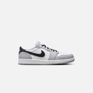 White / Black / Grey Men Kith Nike Air Jordan 1 Low Sneakers | 6234-GOJAX