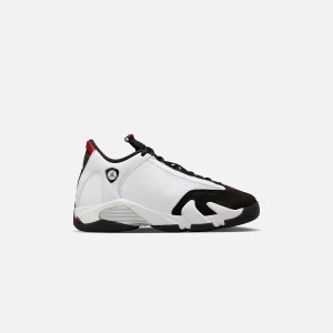White / Black / Red / Silver Kids' Kith Jordan GS Air Jordan 14 Sneakers | 5160-KVIMF