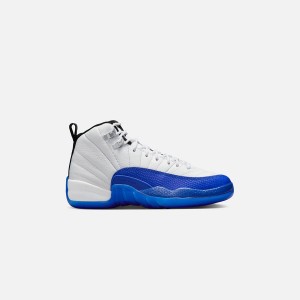 White / Black / Royal Kids' Kith Jordan GS Air Jordan 12 Sneakers | 6538-YVWPO