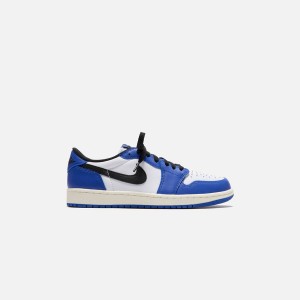 White / Black / Royal Men Kith Jordan Air Jordan 1 Low OG Sneakers | 6425-ORMHG