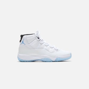 White / Blue / Black Men Kith Jordan Air Jordan 11 Retro Sneakers | 9651-ZCTKL