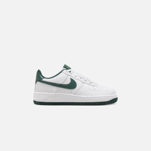 White / Green Kids' Kith Nike GS Air Force 1 Sneakers | 4395-PSULZ