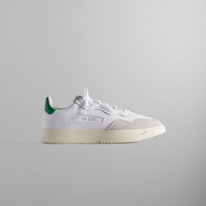 White / Green Men Kith Classics for adidas Originals SC Premiere Sneakers | 5948-LDMCA