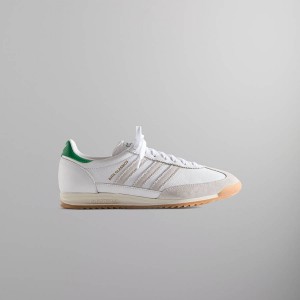 White / Green Men Kith Classics for adidas Originals SL 72 Sneakers | 5863-HEBLF