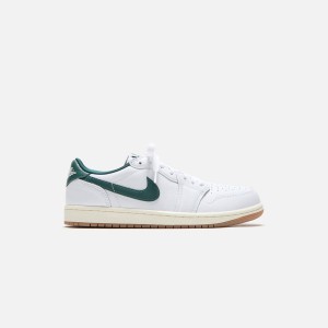White / Green Men Kith Jordan WMNS Air Jordan 1 Low OG Sneakers | 9205-BRXYP