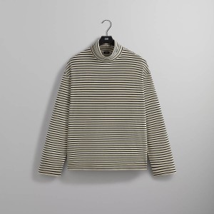 White / Green Men Kith Santos Turtleneck Shirts | 5240-YXLKS
