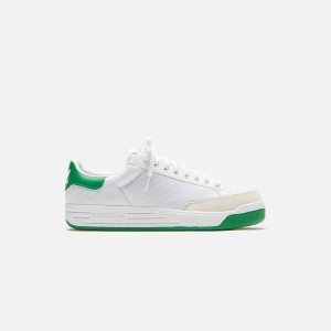 White / Green Men Kith adidas Rod Laver Sneakers | 3614-WLQZM