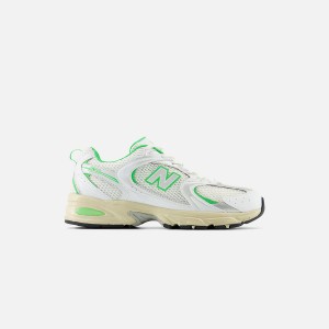 White / Green Women Kith New Balance 530 Sneakers | 4126-ZQWXP