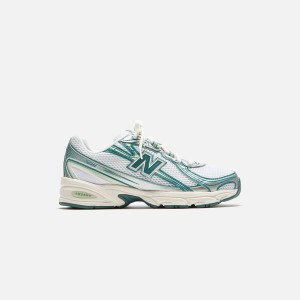 White / Green / Light Blue Men Kith New Balance 740 Sneakers | 3862-WGVEL