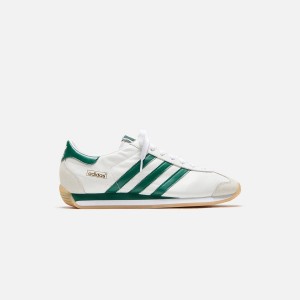 White / Green / White Men Kith adidas Country Japan Sneakers | 8469-OFHYE
