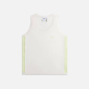 White / Light Green Men Kith adidas Originals by Wales Bonner Knit Shirts | 2478-ARWDH