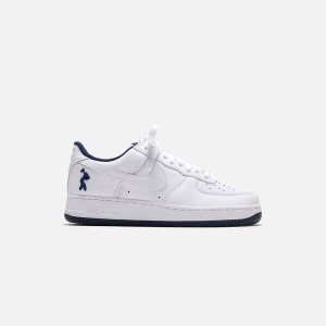 White / Navy Men Kith Nike x Lil Yachty Air Force 1 Sneakers | 8073-EMJBW