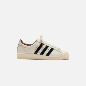 White / Navy / Red Men Kith adidas x Wales Bonner Superstar Sneakers | 9463-LCUGN