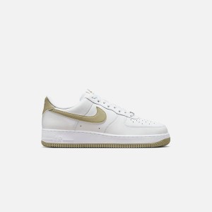 White / Olive Men Kith Nike Air Force 1 '07 Sneakers | 8172-YBITA