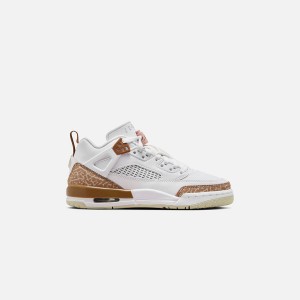 White / Pink / Brown Kids' Kith Jordan GS Spizike Low Sneakers | 2430-LTUEH