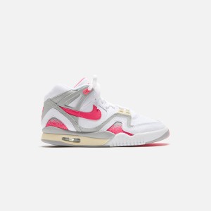 White / Pink / Light Grey Men Kith Nike Air Tech Challenge II QS Sneakers | 4783-JPQIZ