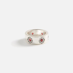 White / Red Men Kith Hatton Labs Daisy Ring Jewelry | 5120-NBOUP