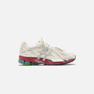 White / Red Men Kith New Balance 1906A Sneakers | 0736-VXGIU