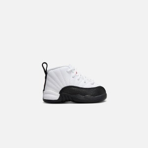 White / Red / Black Kids' Kith Jordan TD Air Jordan 12 Retro Sneakers | 9407-HCYGK