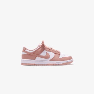 White / Rose Women Kith Nike WMNS Dunk Low Sneakers | 5764-DRYPQ
