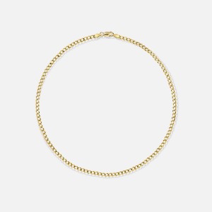 Yellow Gold Women Kith Isa Grutman Cuban Chain Necklace Jewelry | 4108-RWKDH