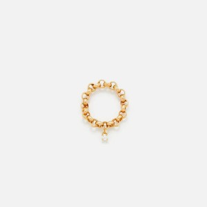 Yellow Gold Women Kith Yvonne Leon Bague Jaseron Flottant Ring Jewelry | 7982-EXVNS