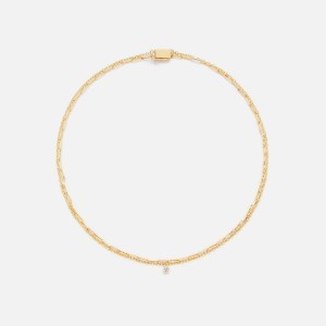 Yellow Gold Women Kith Yvonne Leon Collier Double Solitaire PM Jewelry | 8307-KAIRW