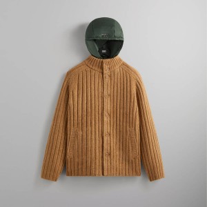 Yellow Men Kith for BMW Knit Alvaro Jackets | 2946-UXSCJ