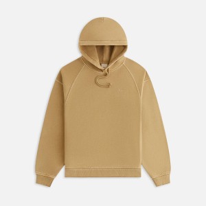 Yellow Women Kith Maverick Sueded Hoodie Sweatshirts | 2370-MPJSR