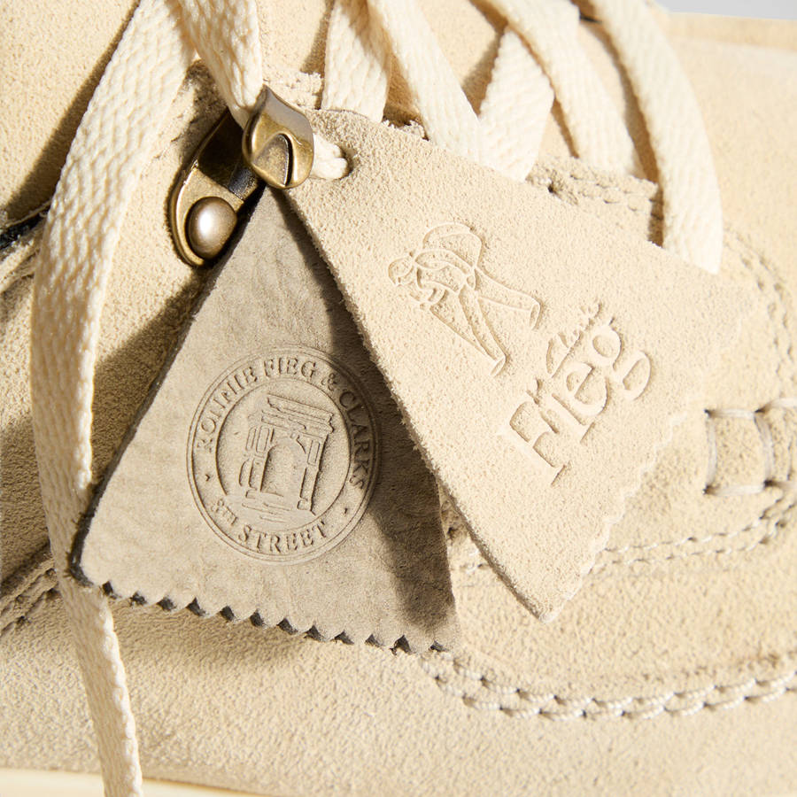 Beige Men Kith 8th St by Ronnie Fieg for Clarks Originals Sunderland Sneakers | 5293-BDLGT