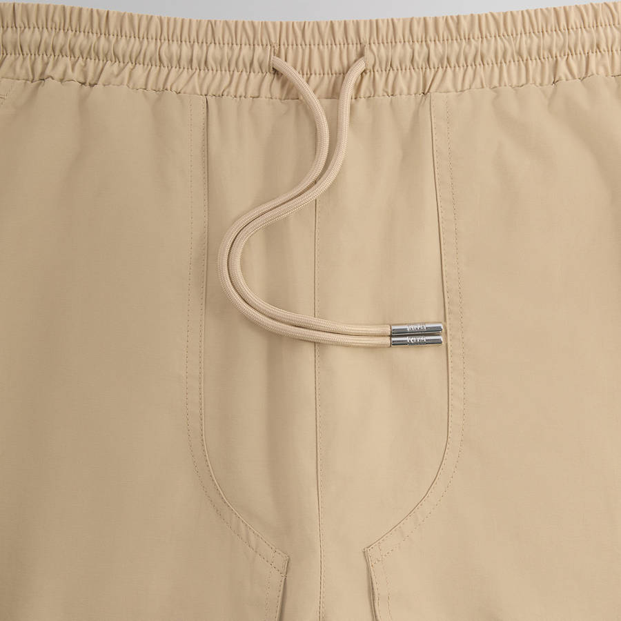 Beige Men Kith Alden Pocket Shorts | 0396-BPGRE