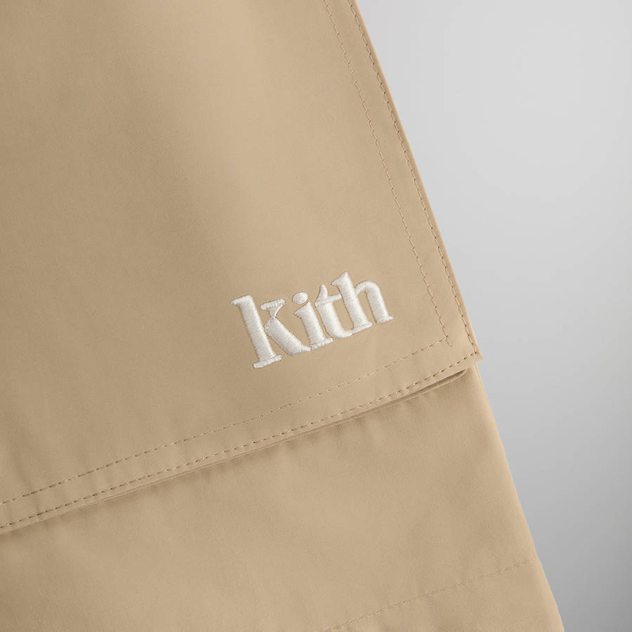 Beige Men Kith Alden Pocket Shorts | 0396-BPGRE