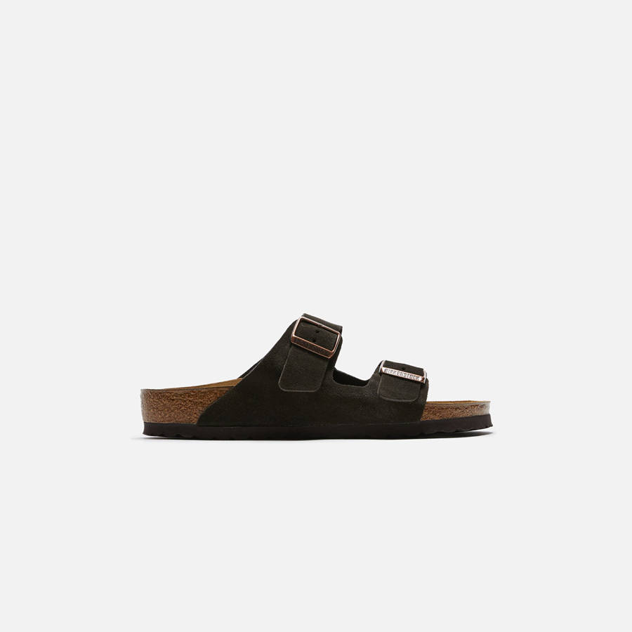 Beige Men Kith Birkenstock Arizona Suede Sandals | 7162-ZWKSQ