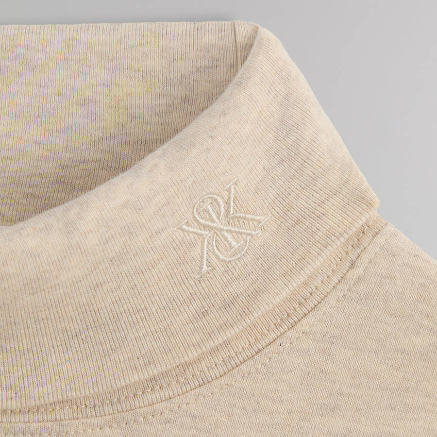 Beige Men Kith Cortland Turtleneck Shirts | 5462-UFYMT