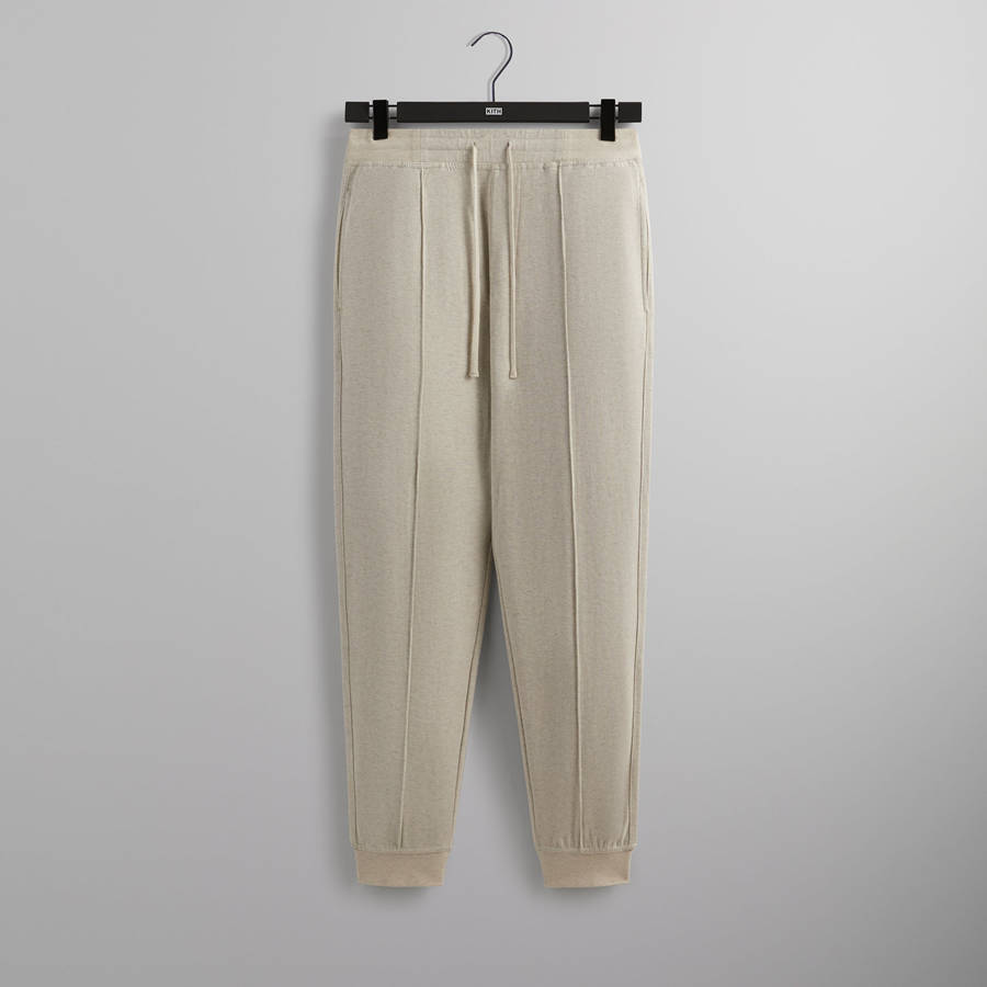 Beige Men Kith Double Face Pierre Sweat Pants | 9738-WHLUR